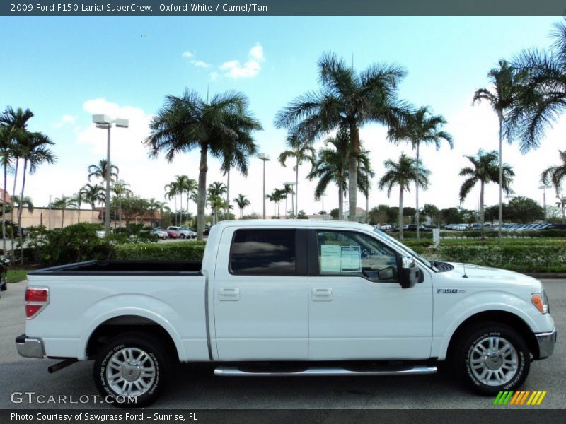 Oxford White / Camel/Tan 2009 Ford F150 Lariat SuperCrew