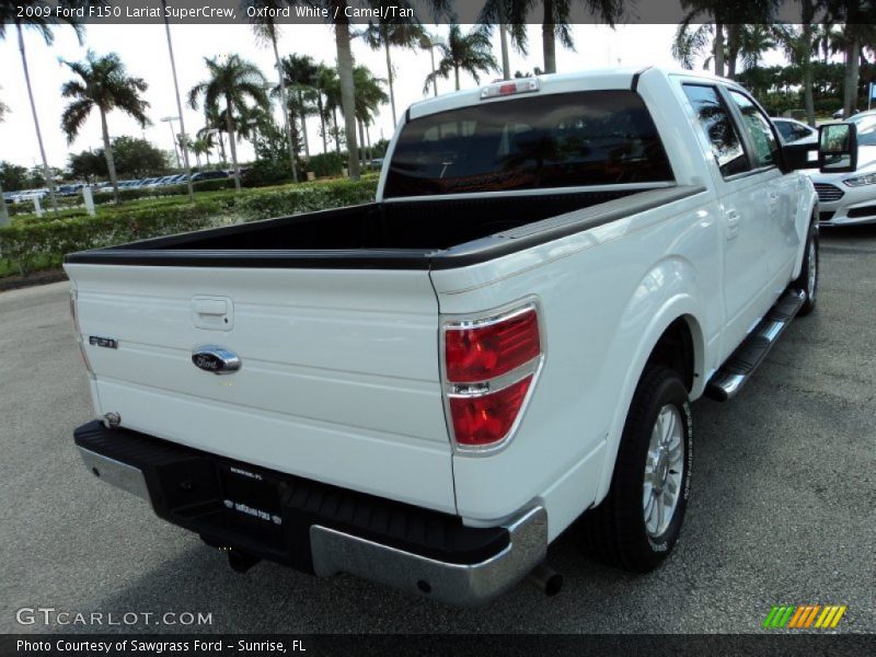 Oxford White / Camel/Tan 2009 Ford F150 Lariat SuperCrew