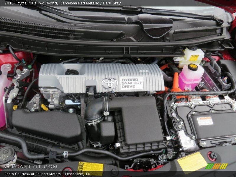 Barcelona Red Metallic / Dark Gray 2013 Toyota Prius Two Hybrid