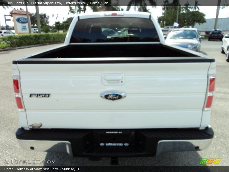 Oxford White / Camel/Tan 2009 Ford F150 Lariat SuperCrew