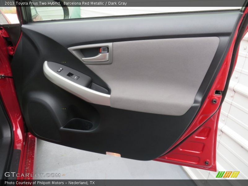 Barcelona Red Metallic / Dark Gray 2013 Toyota Prius Two Hybrid