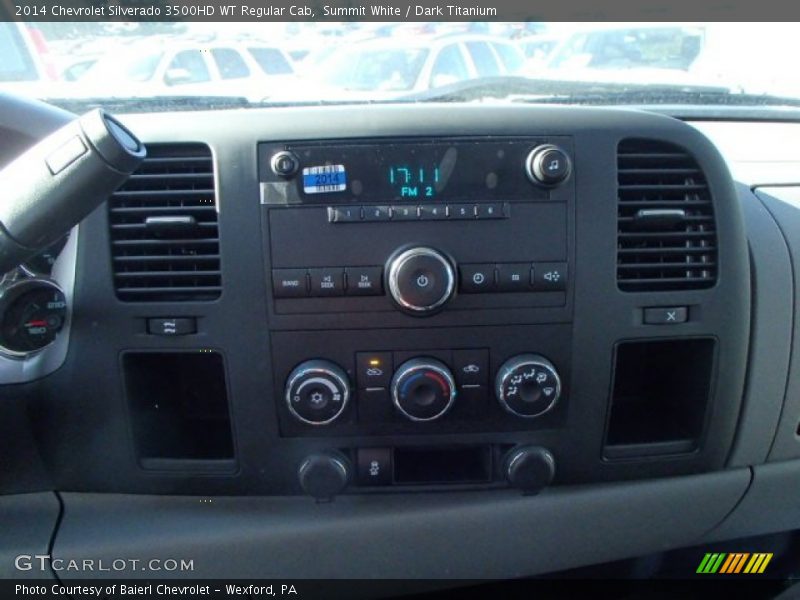 Summit White / Dark Titanium 2014 Chevrolet Silverado 3500HD WT Regular Cab