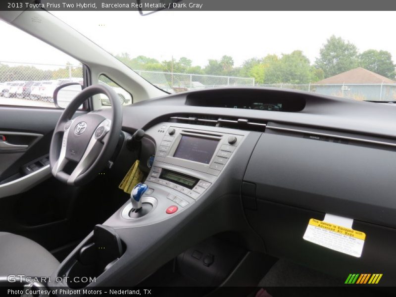 Barcelona Red Metallic / Dark Gray 2013 Toyota Prius Two Hybrid