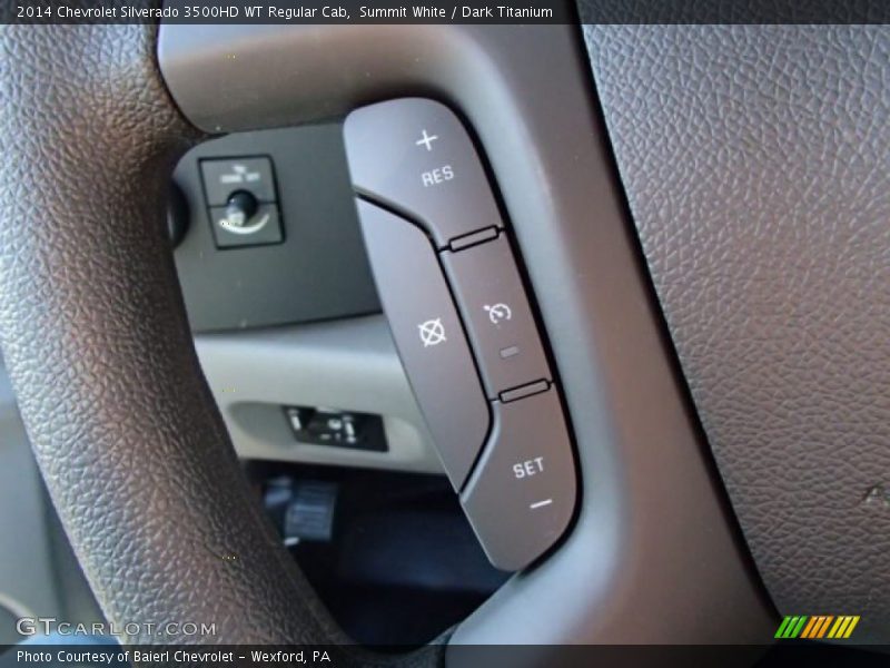 Summit White / Dark Titanium 2014 Chevrolet Silverado 3500HD WT Regular Cab
