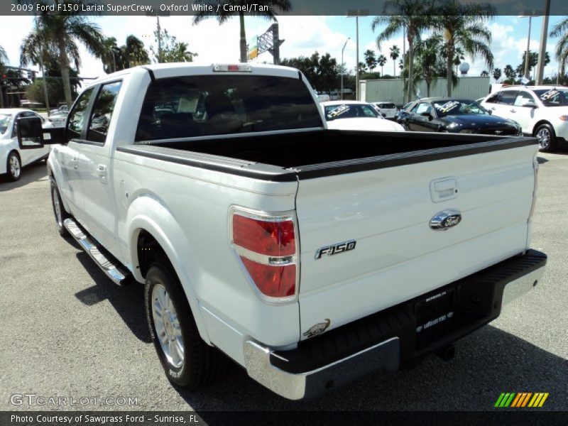 Oxford White / Camel/Tan 2009 Ford F150 Lariat SuperCrew