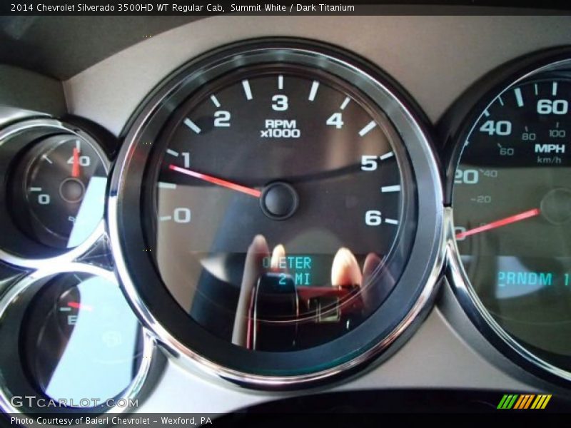 Summit White / Dark Titanium 2014 Chevrolet Silverado 3500HD WT Regular Cab