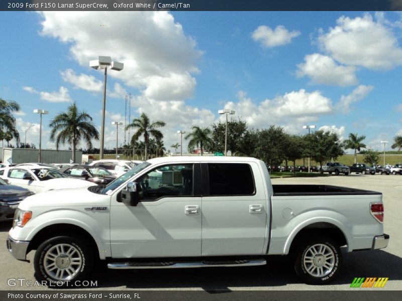 Oxford White / Camel/Tan 2009 Ford F150 Lariat SuperCrew