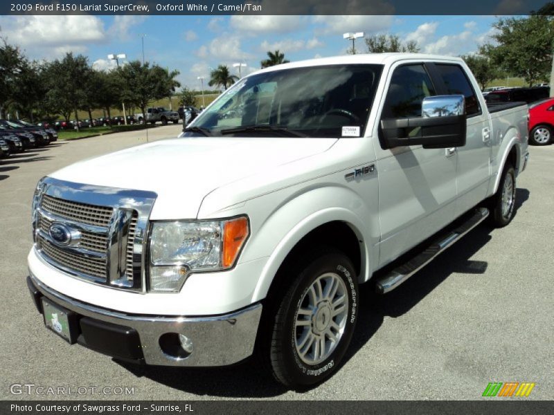 Oxford White / Camel/Tan 2009 Ford F150 Lariat SuperCrew