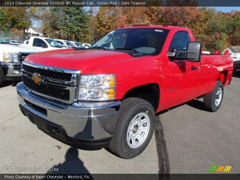 Front 3/4 View of 2014 Silverado 3500HD WT Regular Cab