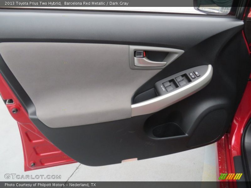 Barcelona Red Metallic / Dark Gray 2013 Toyota Prius Two Hybrid