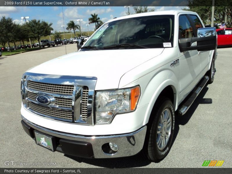 Oxford White / Camel/Tan 2009 Ford F150 Lariat SuperCrew