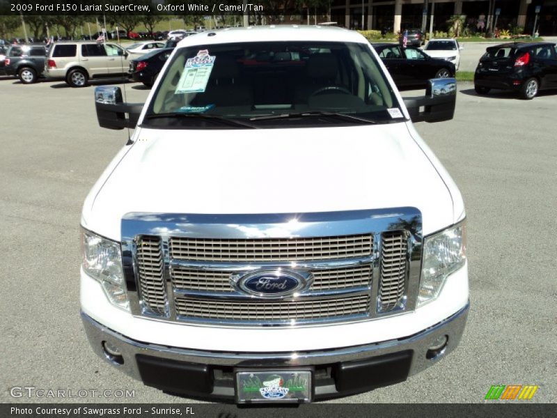Oxford White / Camel/Tan 2009 Ford F150 Lariat SuperCrew