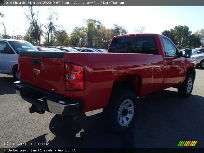 Victory Red / Dark Titanium 2014 Chevrolet Silverado 3500HD WT Regular Cab