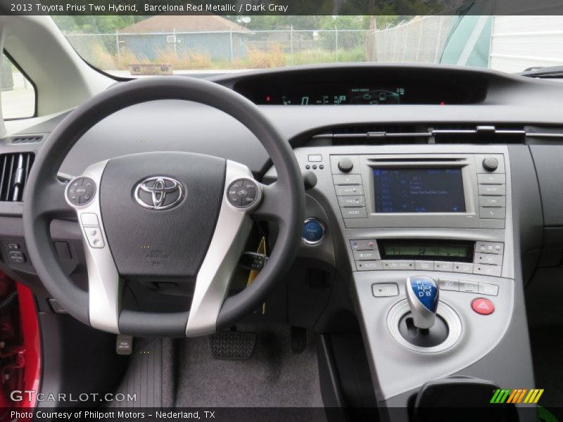 Barcelona Red Metallic / Dark Gray 2013 Toyota Prius Two Hybrid
