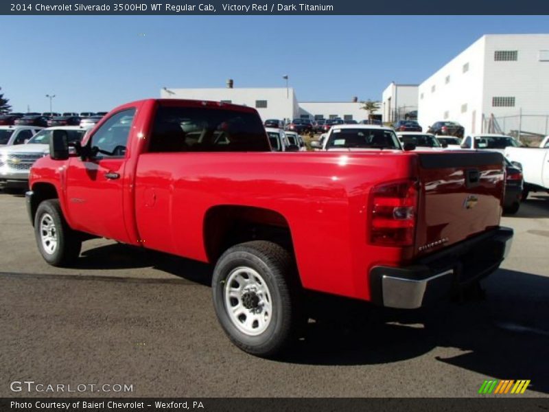 Victory Red / Dark Titanium 2014 Chevrolet Silverado 3500HD WT Regular Cab