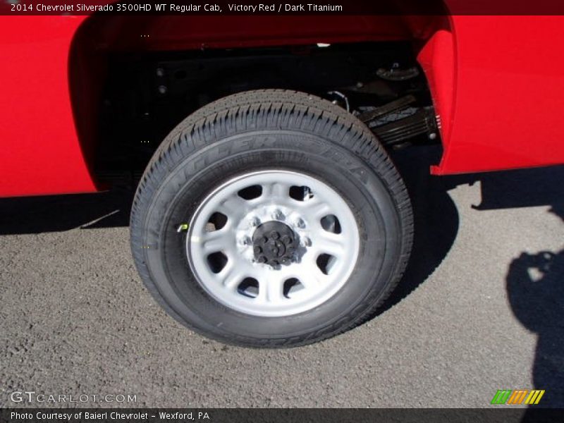 Victory Red / Dark Titanium 2014 Chevrolet Silverado 3500HD WT Regular Cab