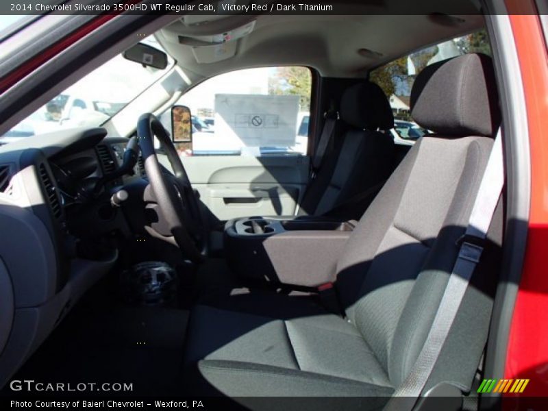 Victory Red / Dark Titanium 2014 Chevrolet Silverado 3500HD WT Regular Cab