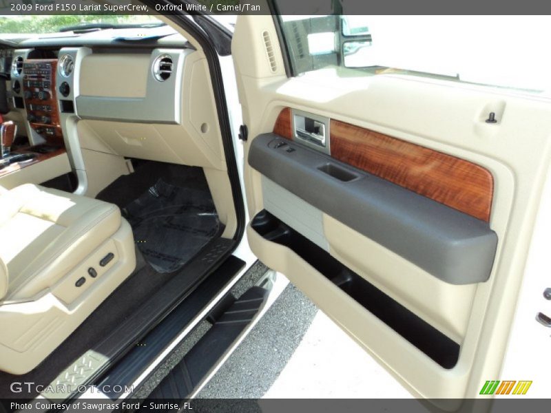 Oxford White / Camel/Tan 2009 Ford F150 Lariat SuperCrew
