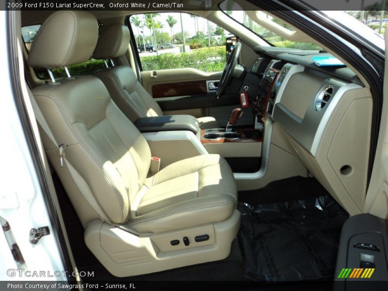 Oxford White / Camel/Tan 2009 Ford F150 Lariat SuperCrew