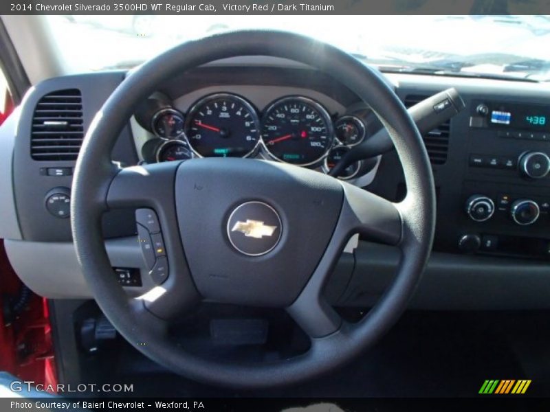 Victory Red / Dark Titanium 2014 Chevrolet Silverado 3500HD WT Regular Cab