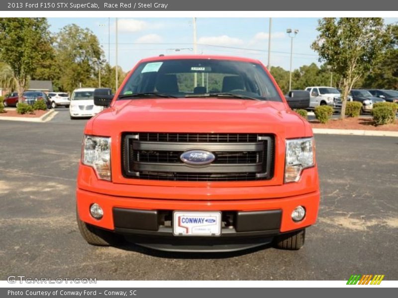 Race Red / Steel Gray 2013 Ford F150 STX SuperCab