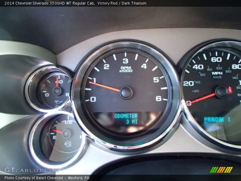 Victory Red / Dark Titanium 2014 Chevrolet Silverado 3500HD WT Regular Cab