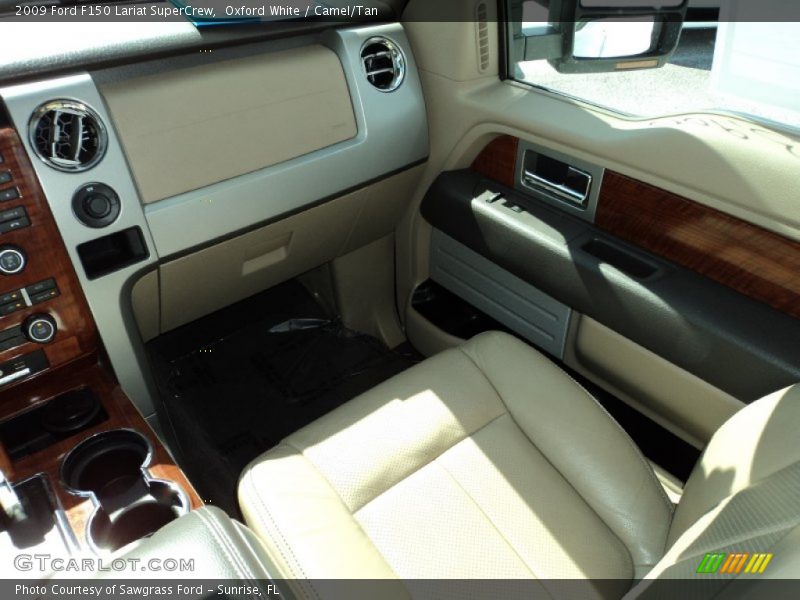 Oxford White / Camel/Tan 2009 Ford F150 Lariat SuperCrew