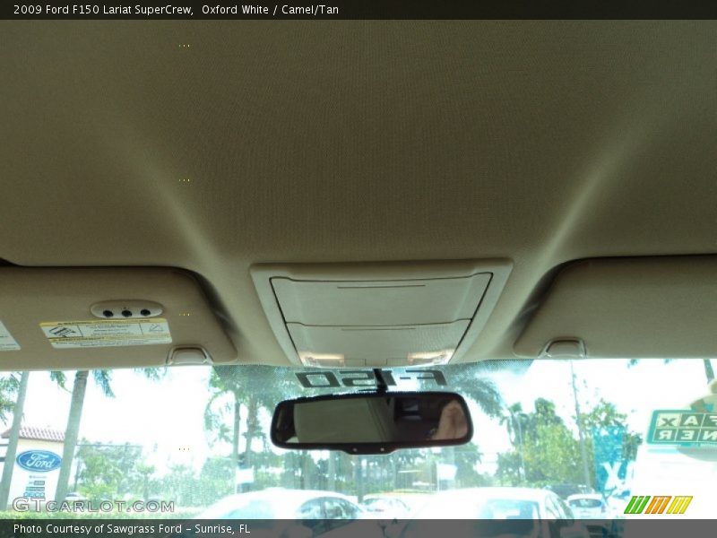 Oxford White / Camel/Tan 2009 Ford F150 Lariat SuperCrew