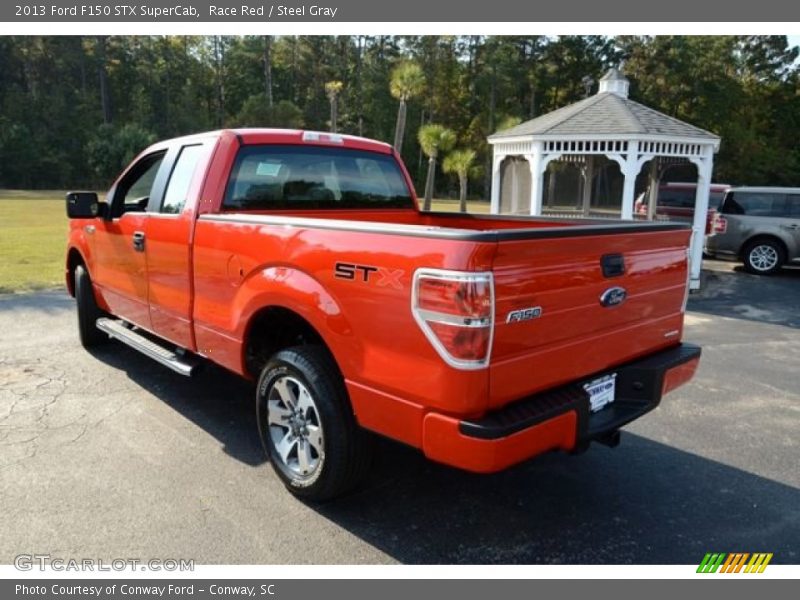 Race Red / Steel Gray 2013 Ford F150 STX SuperCab