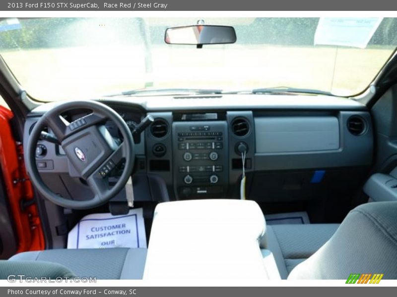 Race Red / Steel Gray 2013 Ford F150 STX SuperCab