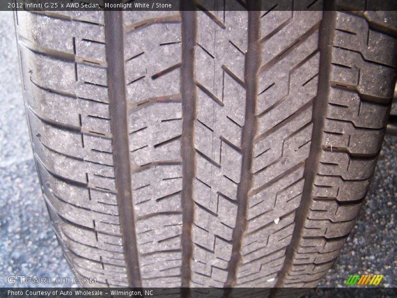 Moonlight White / Stone 2012 Infiniti G 25 x AWD Sedan