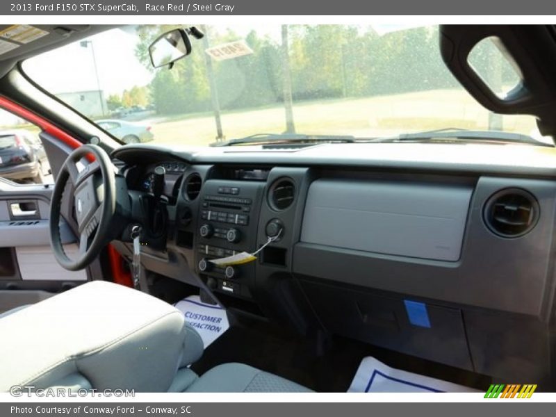 Race Red / Steel Gray 2013 Ford F150 STX SuperCab