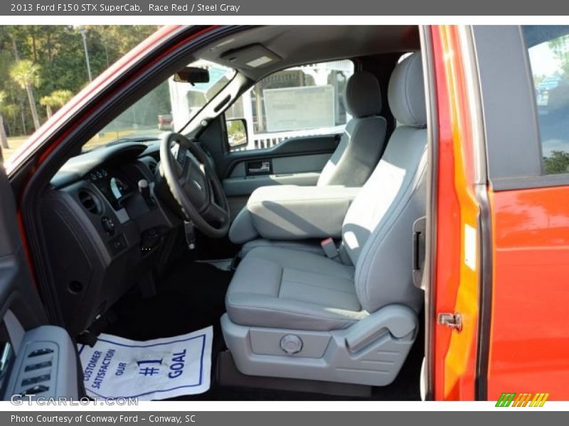 Race Red / Steel Gray 2013 Ford F150 STX SuperCab