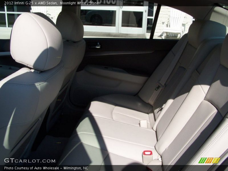 Moonlight White / Stone 2012 Infiniti G 25 x AWD Sedan