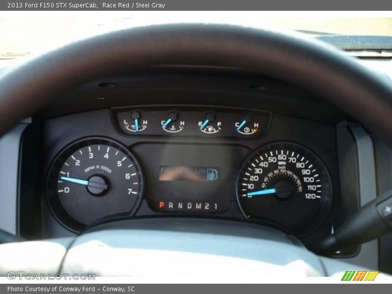 Race Red / Steel Gray 2013 Ford F150 STX SuperCab