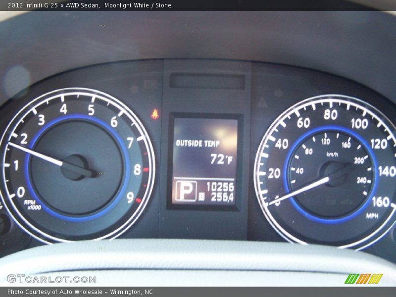  2012 G 25 x AWD Sedan 25 x AWD Sedan Gauges
