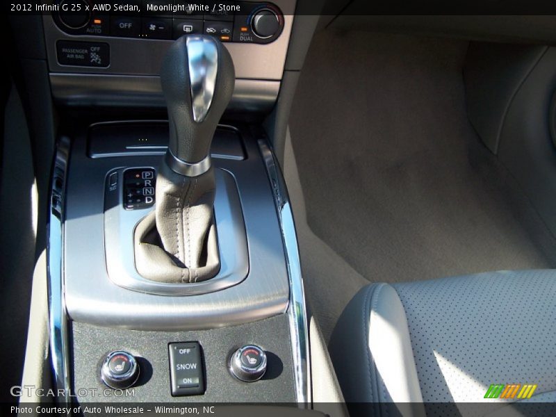  2012 G 25 x AWD Sedan 7 Speed Automatic Shifter