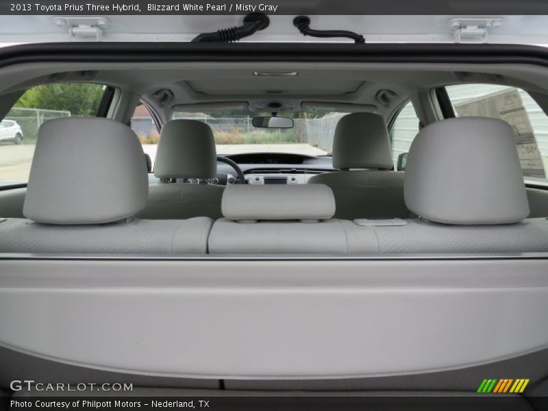 Blizzard White Pearl / Misty Gray 2013 Toyota Prius Three Hybrid