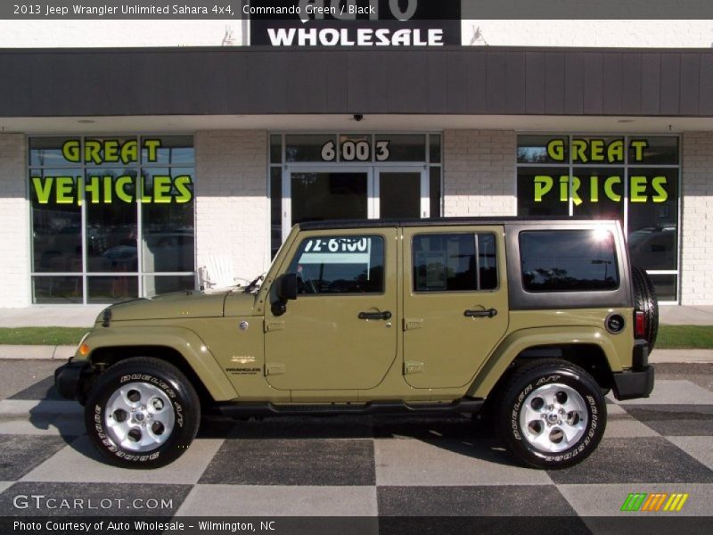 Commando Green / Black 2013 Jeep Wrangler Unlimited Sahara 4x4