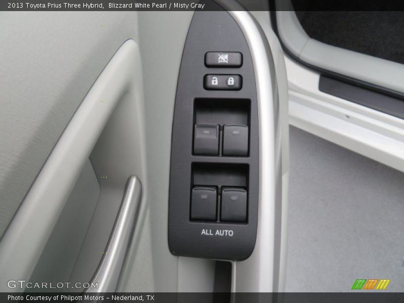 Blizzard White Pearl / Misty Gray 2013 Toyota Prius Three Hybrid