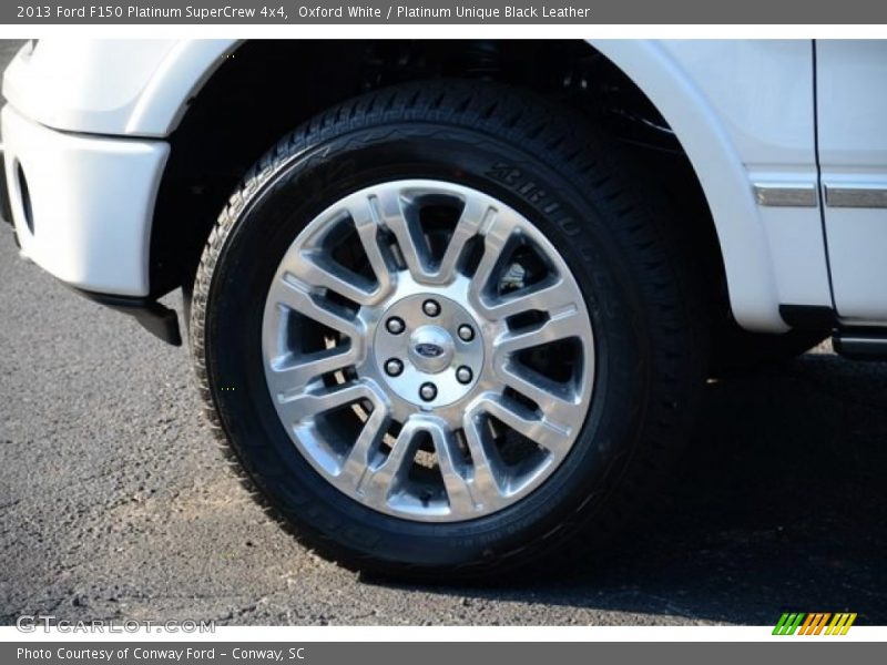 Oxford White / Platinum Unique Black Leather 2013 Ford F150 Platinum SuperCrew 4x4