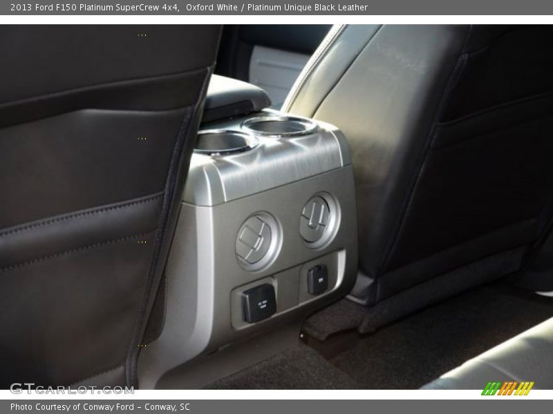 Oxford White / Platinum Unique Black Leather 2013 Ford F150 Platinum SuperCrew 4x4