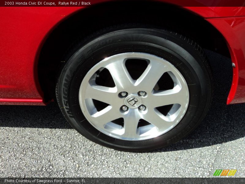 Rallye Red / Black 2003 Honda Civic EX Coupe