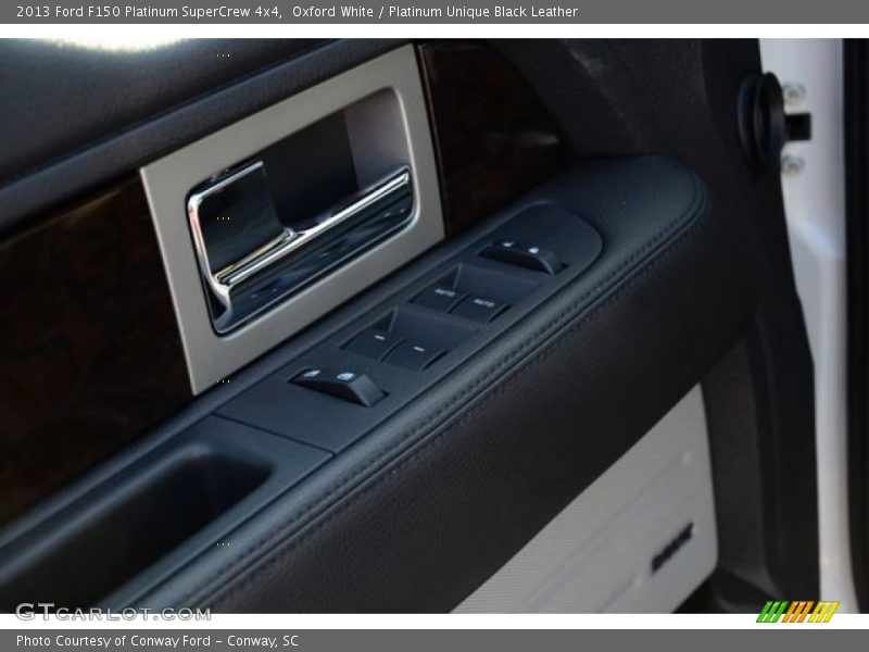 Oxford White / Platinum Unique Black Leather 2013 Ford F150 Platinum SuperCrew 4x4