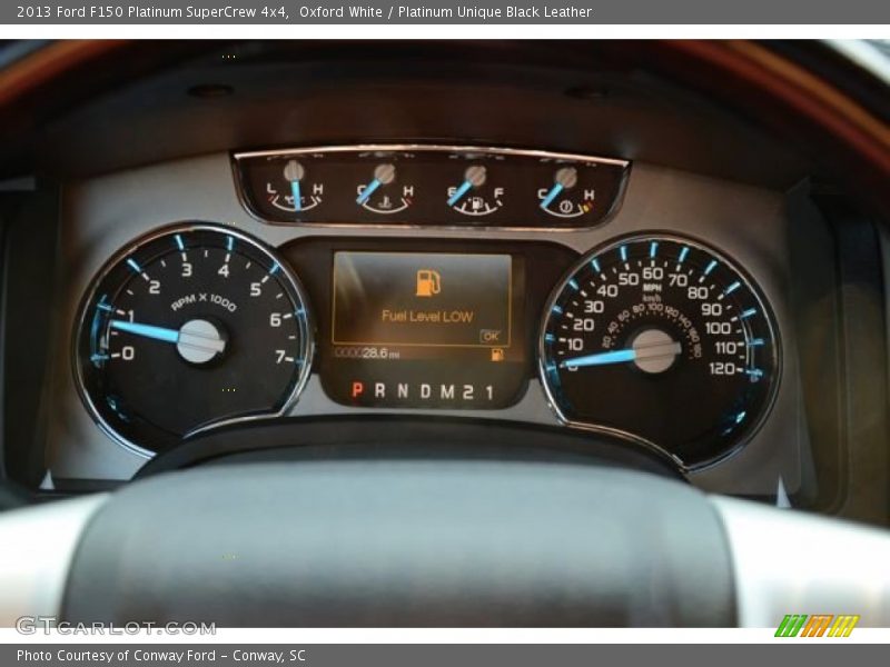 Oxford White / Platinum Unique Black Leather 2013 Ford F150 Platinum SuperCrew 4x4