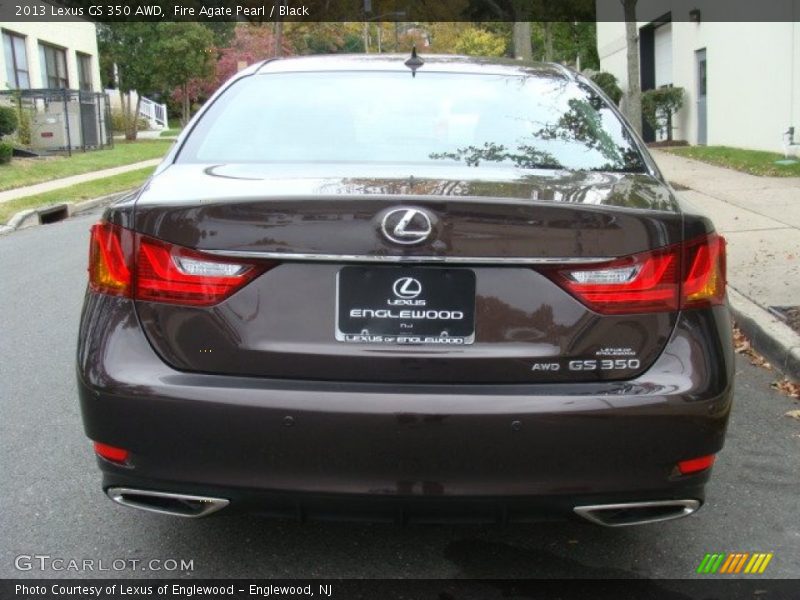 Fire Agate Pearl / Black 2013 Lexus GS 350 AWD