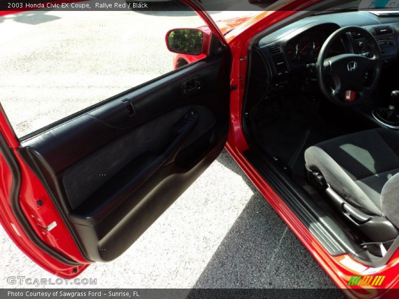 Rallye Red / Black 2003 Honda Civic EX Coupe