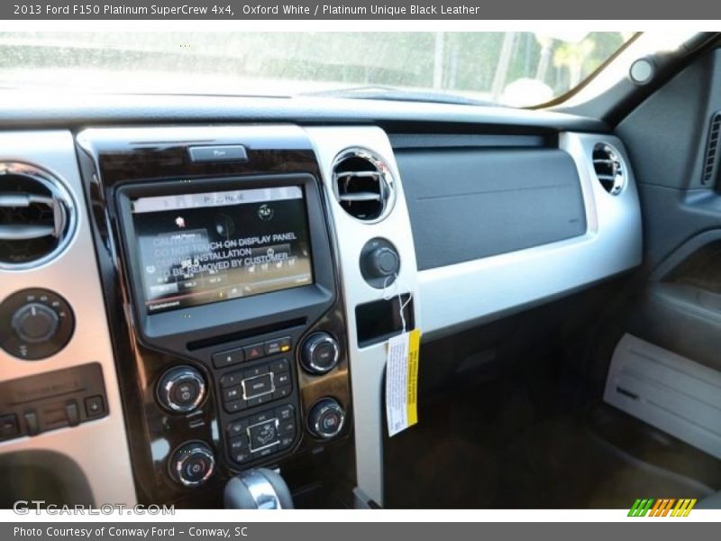 Oxford White / Platinum Unique Black Leather 2013 Ford F150 Platinum SuperCrew 4x4