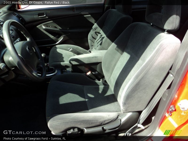Rallye Red / Black 2003 Honda Civic EX Coupe