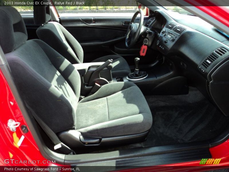 Rallye Red / Black 2003 Honda Civic EX Coupe